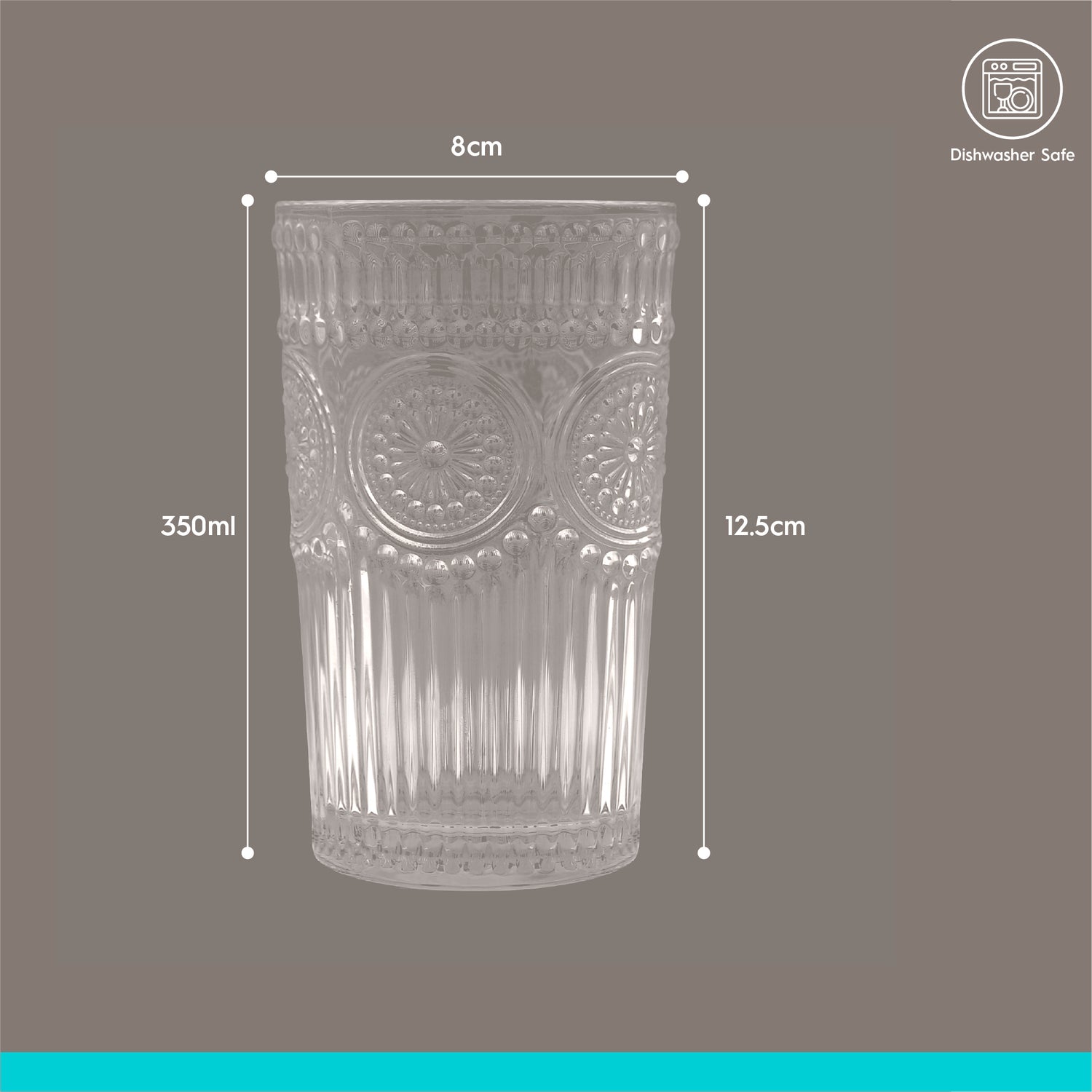 12pc Amore Glass Tumbler Set