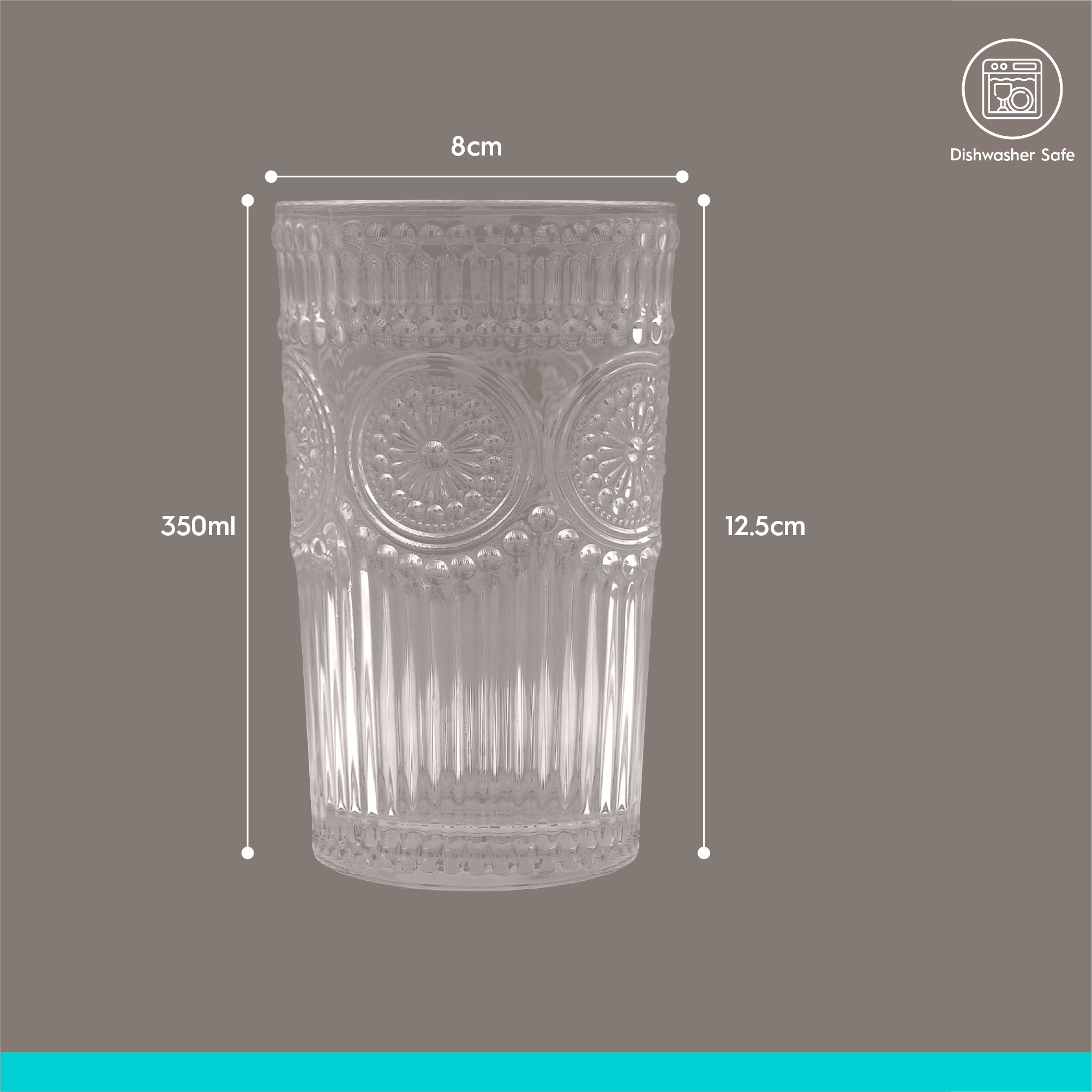 12pc Amore Glass Tumbler Set