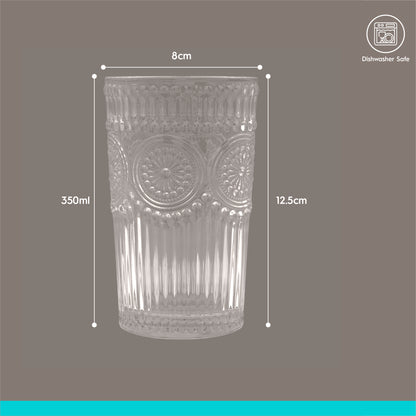 12pc Amore Glass Tumbler Set