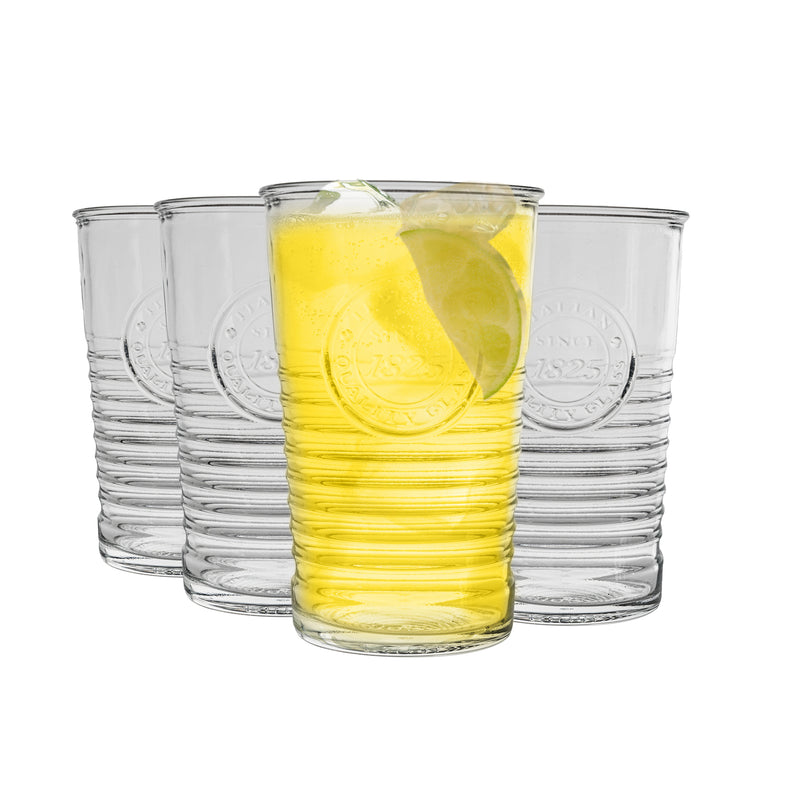 325ml Officina 1825 Glass Tumblers - Pack of 4 - By Bormioli Rocco