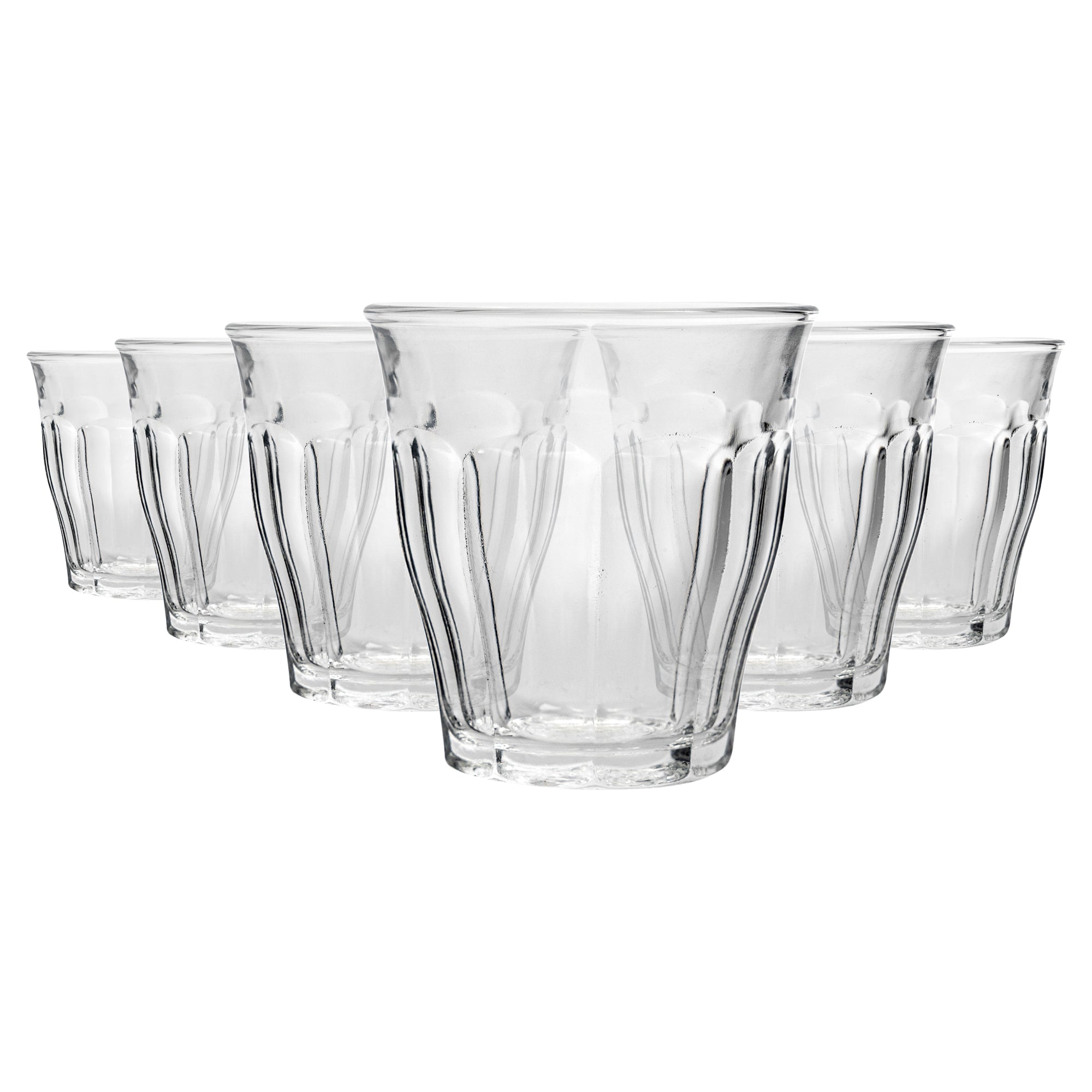 130ml Picardie Tumbler Glasses - Pack of Six - By Duralex