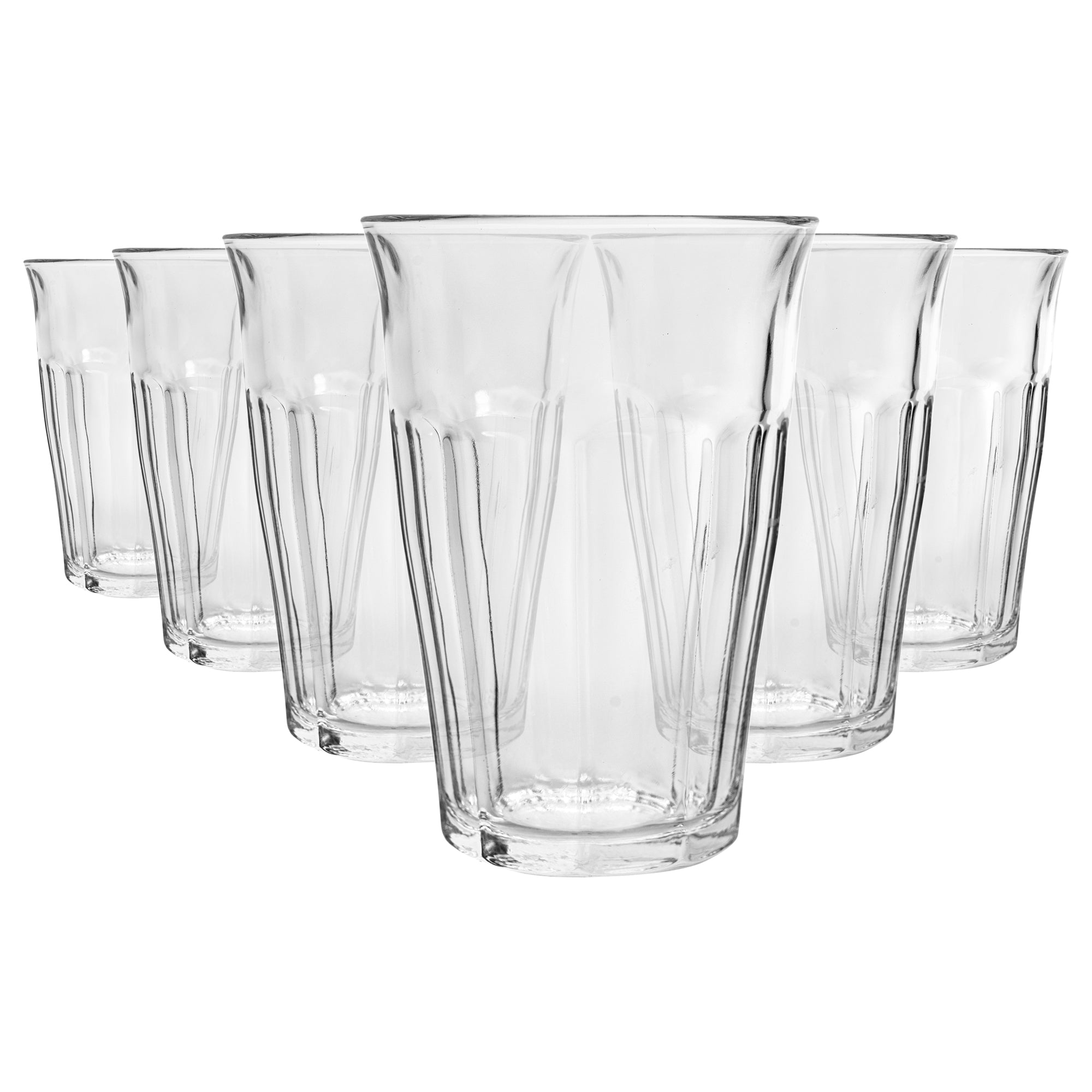 360ml Picardie Highball Glasses - Pack of Six - By Duralex