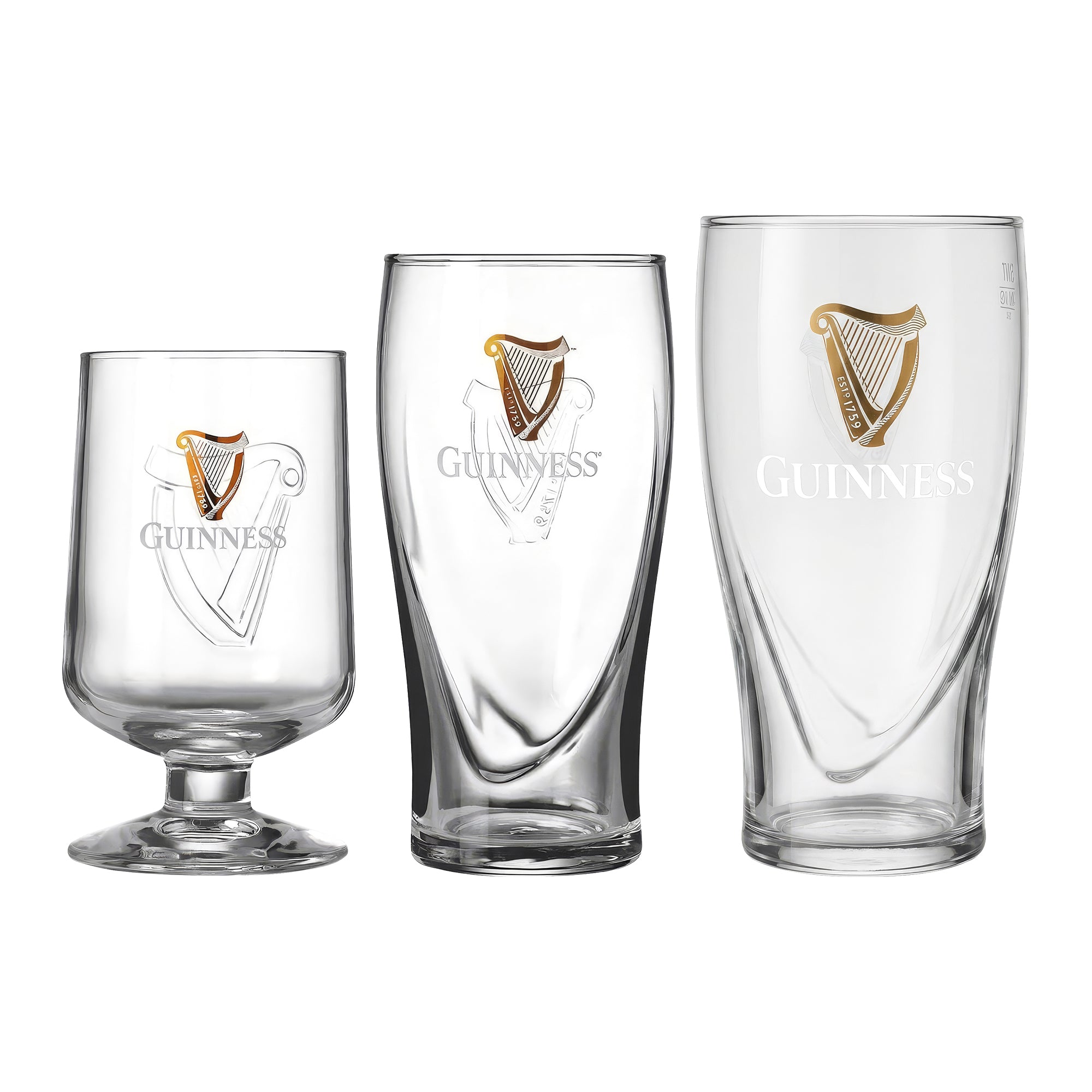 Guinness Embossed Glasses