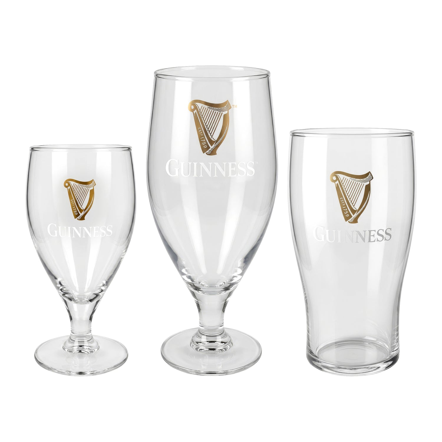 Guinness Harp Glasses