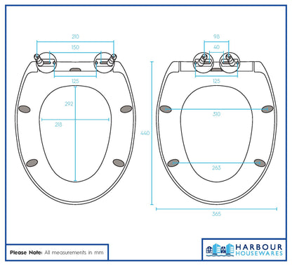 White Round Soft Close Toilet Seat