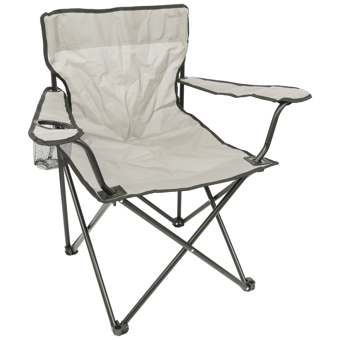 Beige Folding Canvas Camping Chair