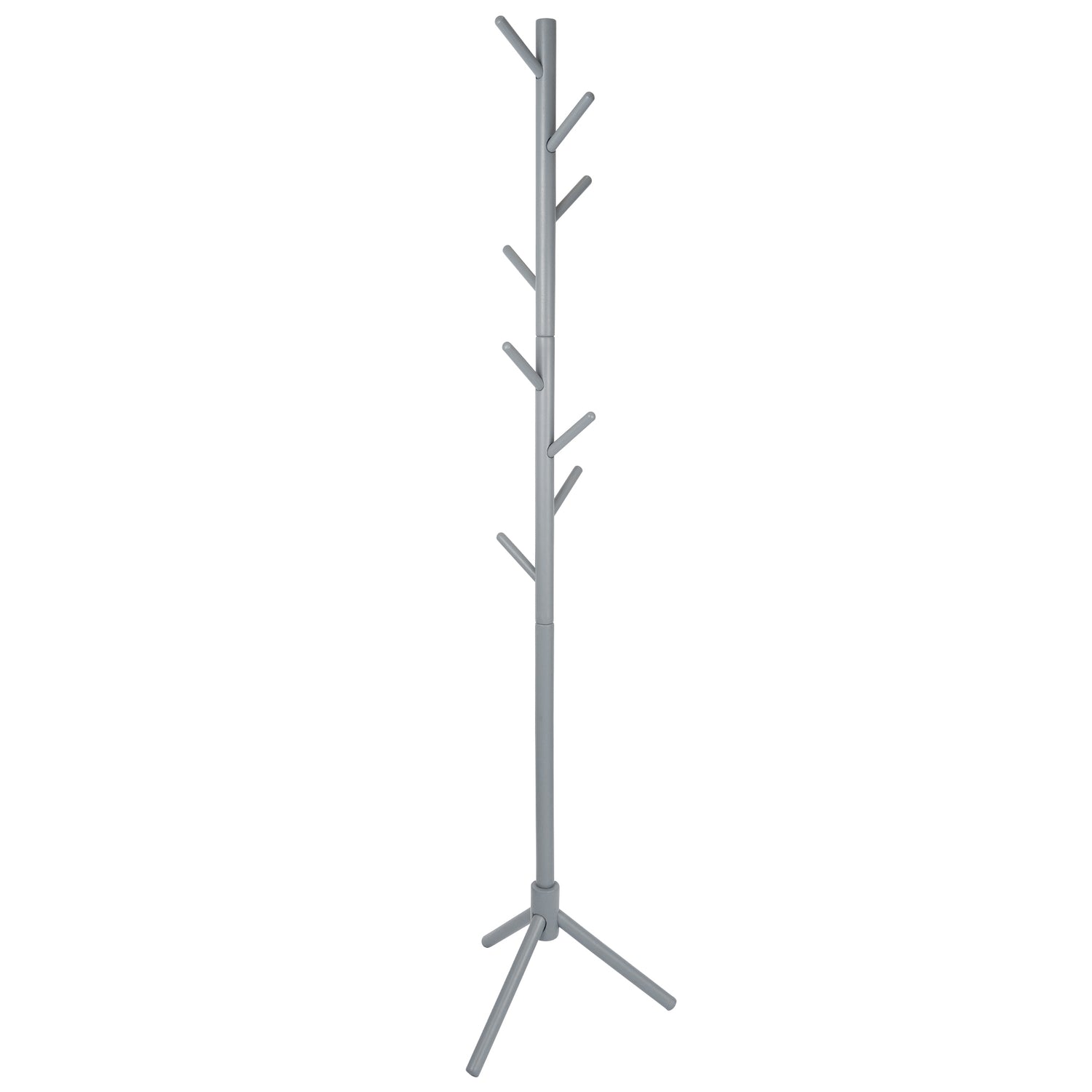 Free-Standing Wooden Coat Rack - Gray