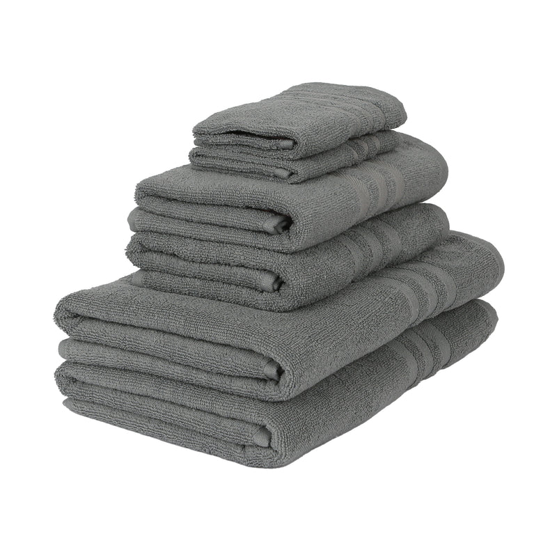 6pc 135cm x 70cm Cotton Towels Set - By Nicola Spring