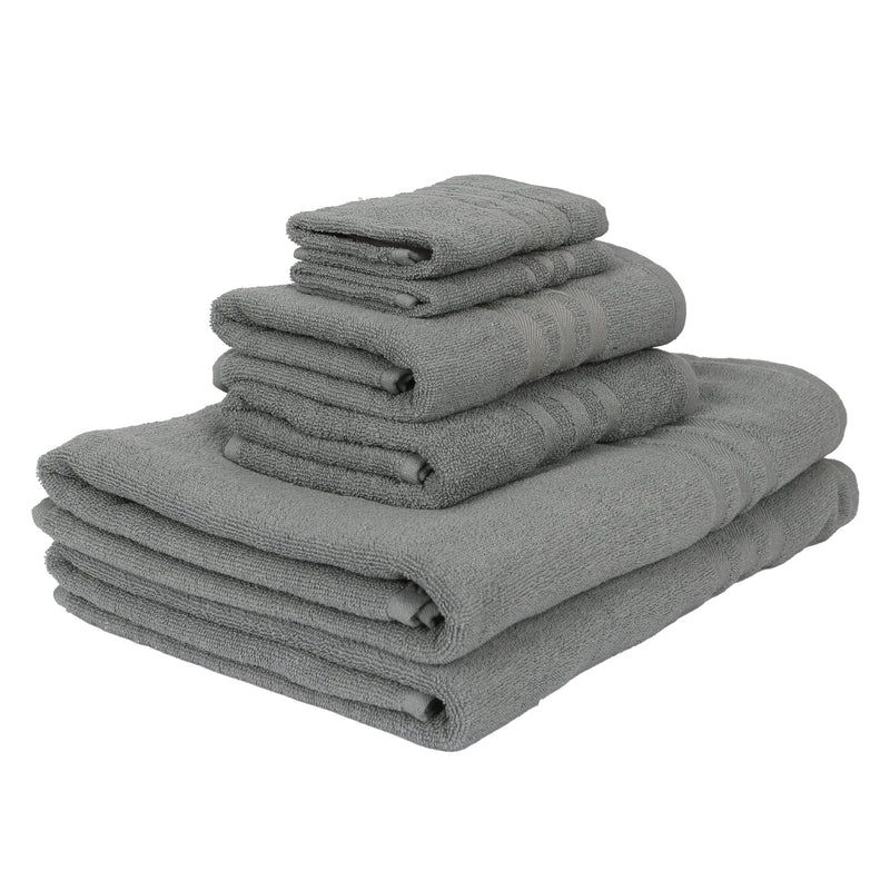 6pc 160cm x 90cm Cotton Towels Set - By Nicola Spring