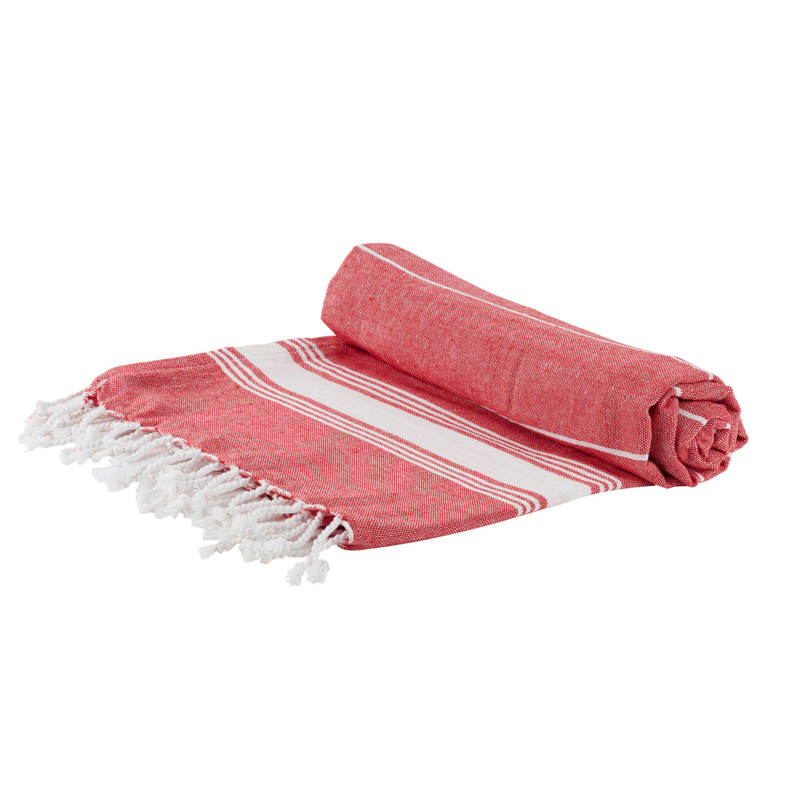 Red 170cm x 90cm Turkish Cotton Beach Towel