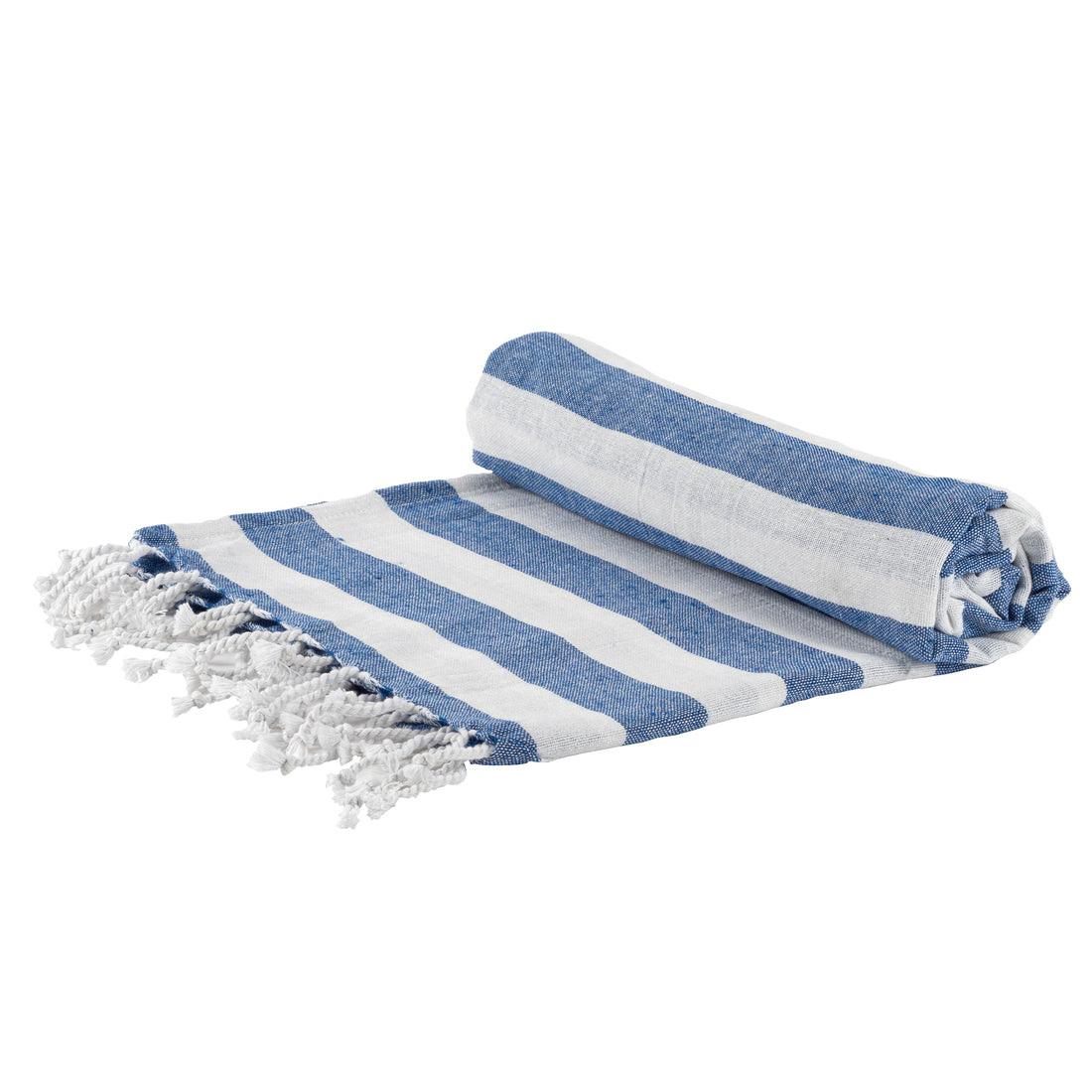 Blue Striped 170cm x 90cm Turkish Cotton Beach Towel