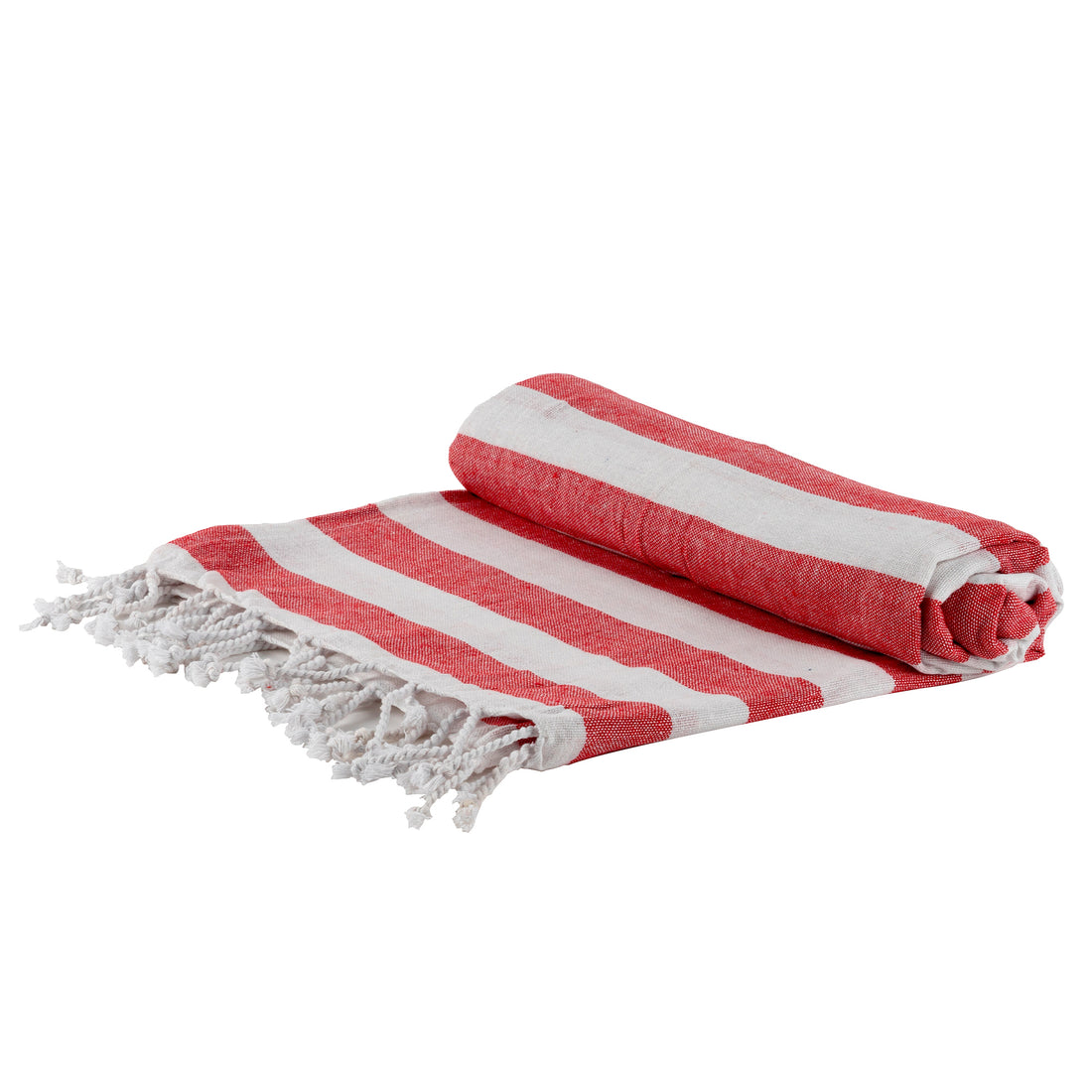 Red Striped 170cm x 90cm Turkish Cotton Beach Towel