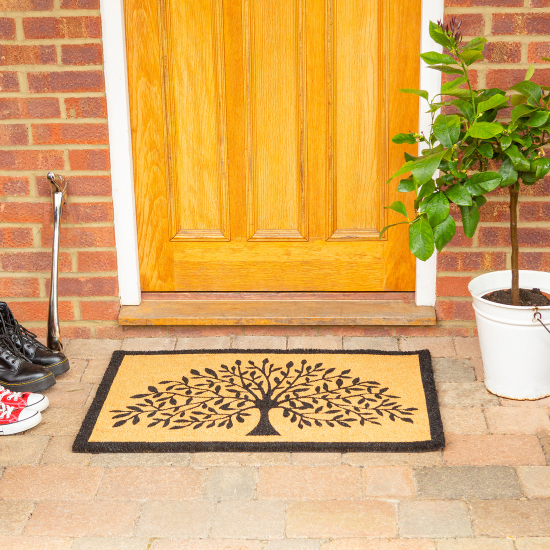 Coir Door Mat - 120cm x 75cm - Tree of Life