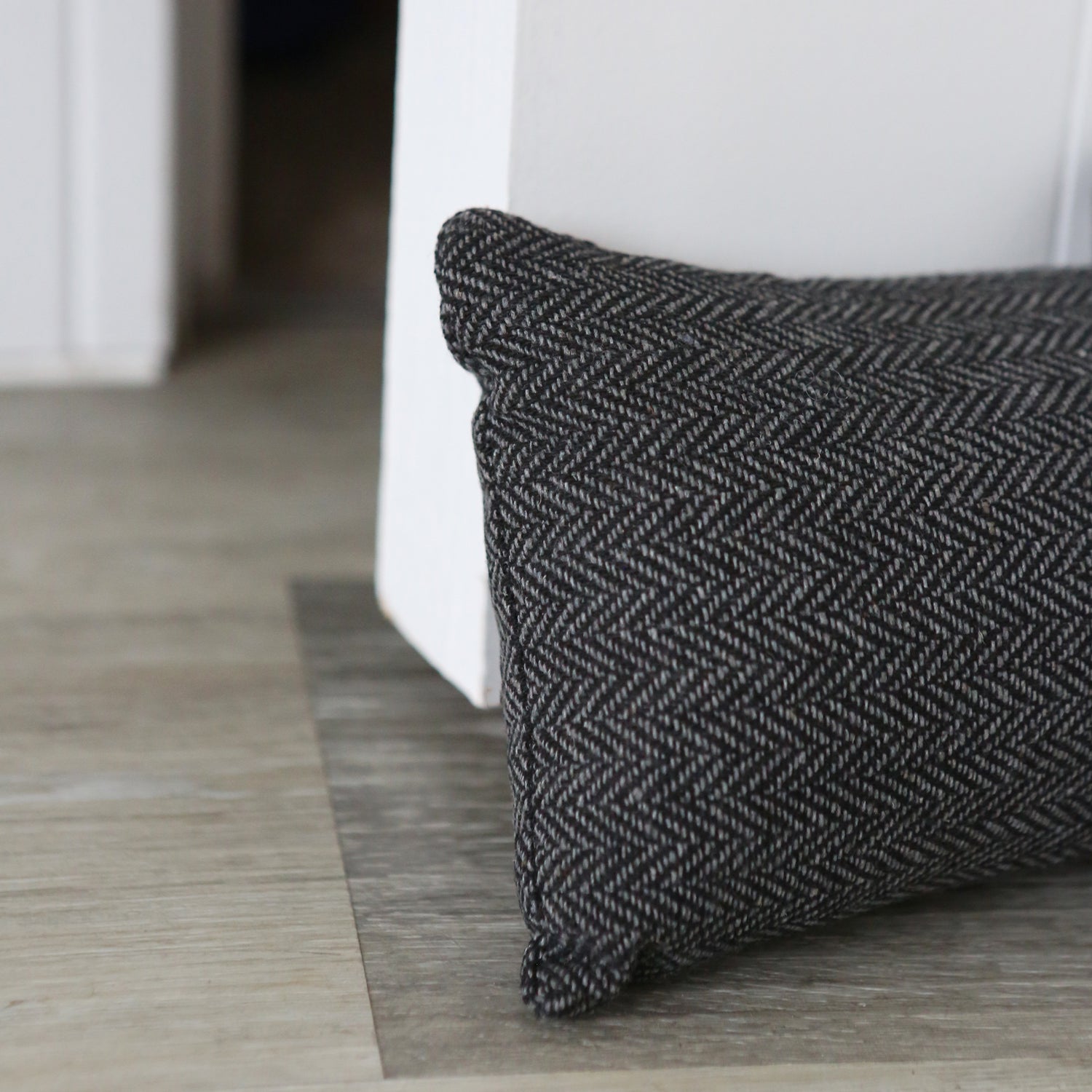 Heart Herringbone Draught Excluder - 80cm