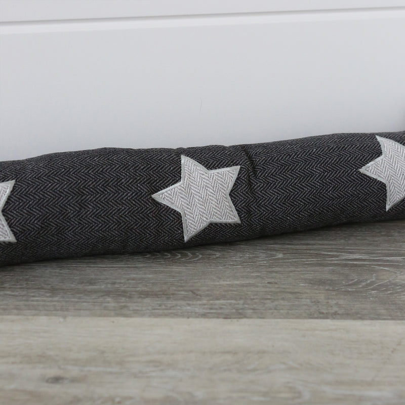 Star Herringbone Draught Excluder - 80cm - By Nicola Spring