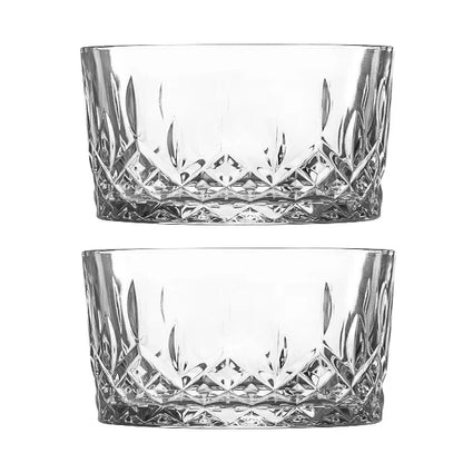 9.5cm Odin Glass Snack Bowls - Pack of Two