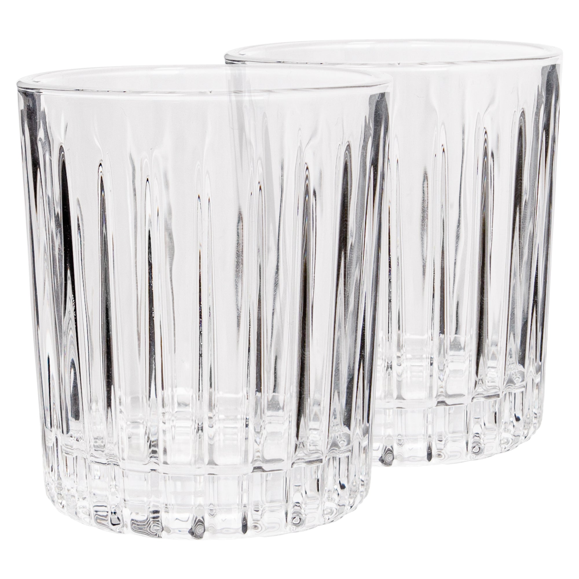 310ml Fluted Whisky Glasses - Pack of Two