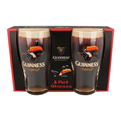 Guinness 2 Piece Toucan Pint Glass Set