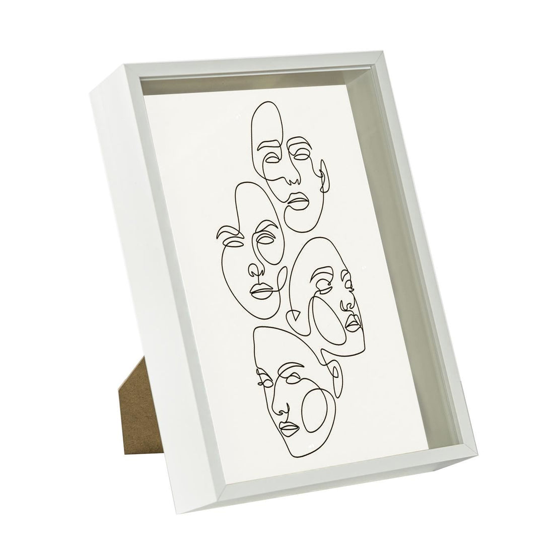 White A4 (8" x 12") Deep Shadow Box Photo Frame