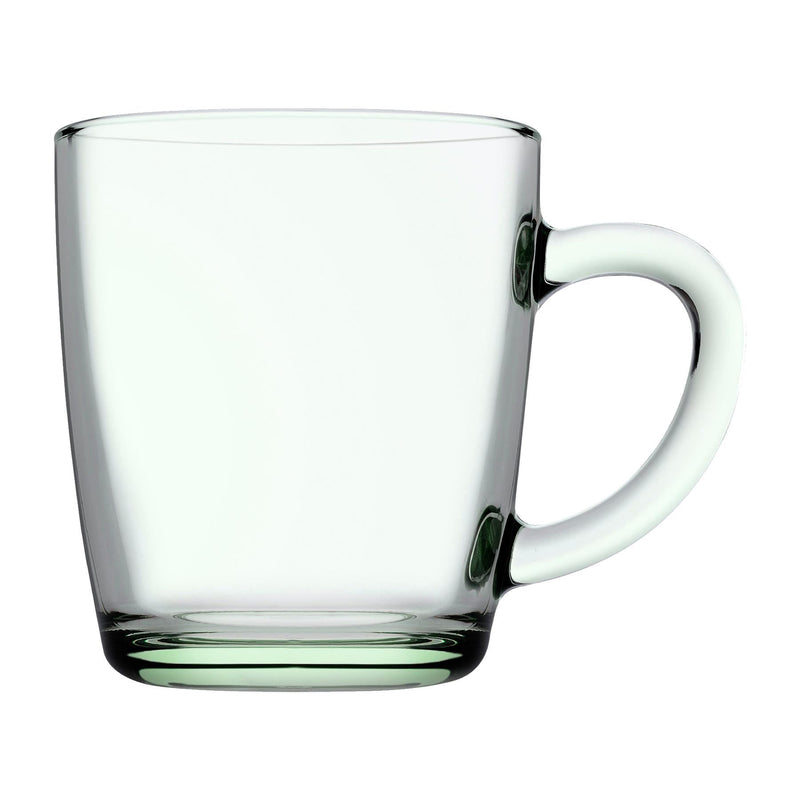 340ml Aware Basic Recycled Glass Mugs - Green - Pack of 2 - By Pasabahce