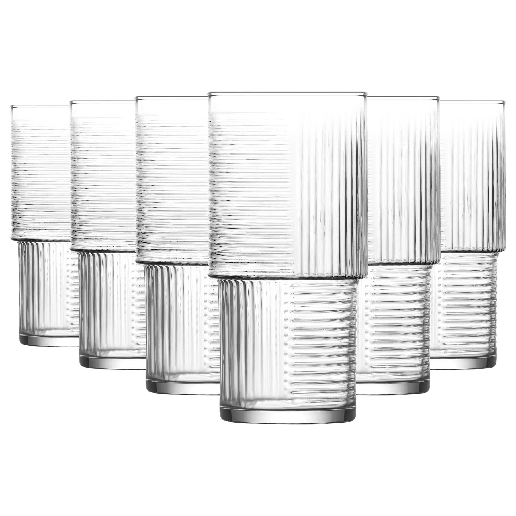 400ml Helen Stacking Highball Glasses - Pack of 6 - By LAV