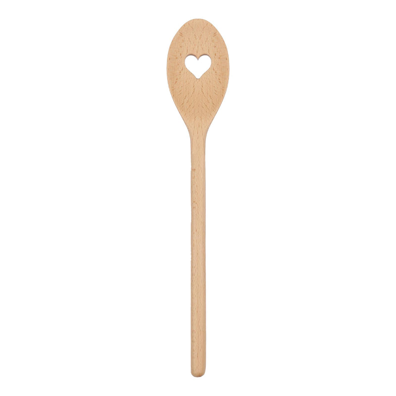 Wooden Heart Cooking Spoon - 30cm - By Argon Tableware