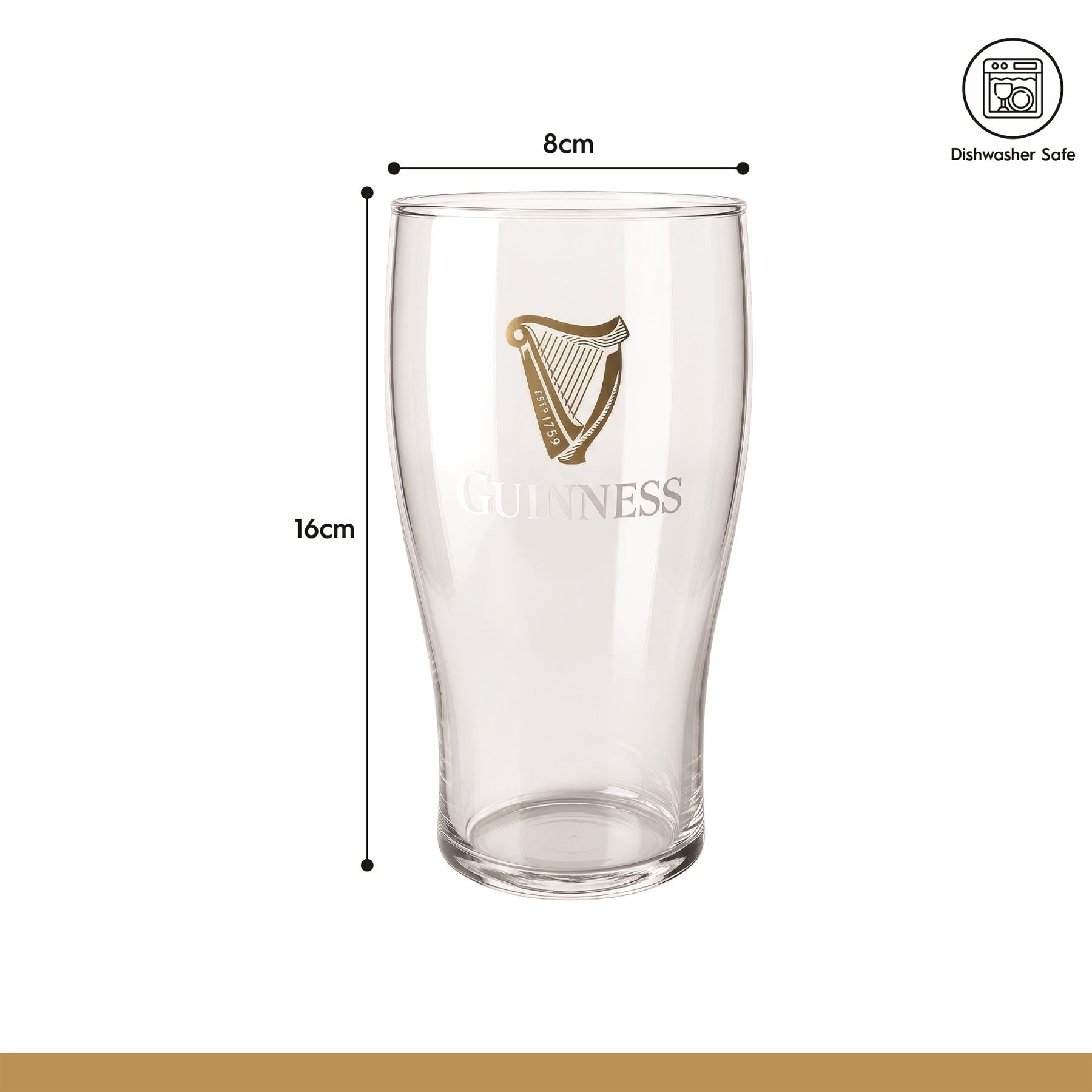 Guinness Tulip Pint Glass