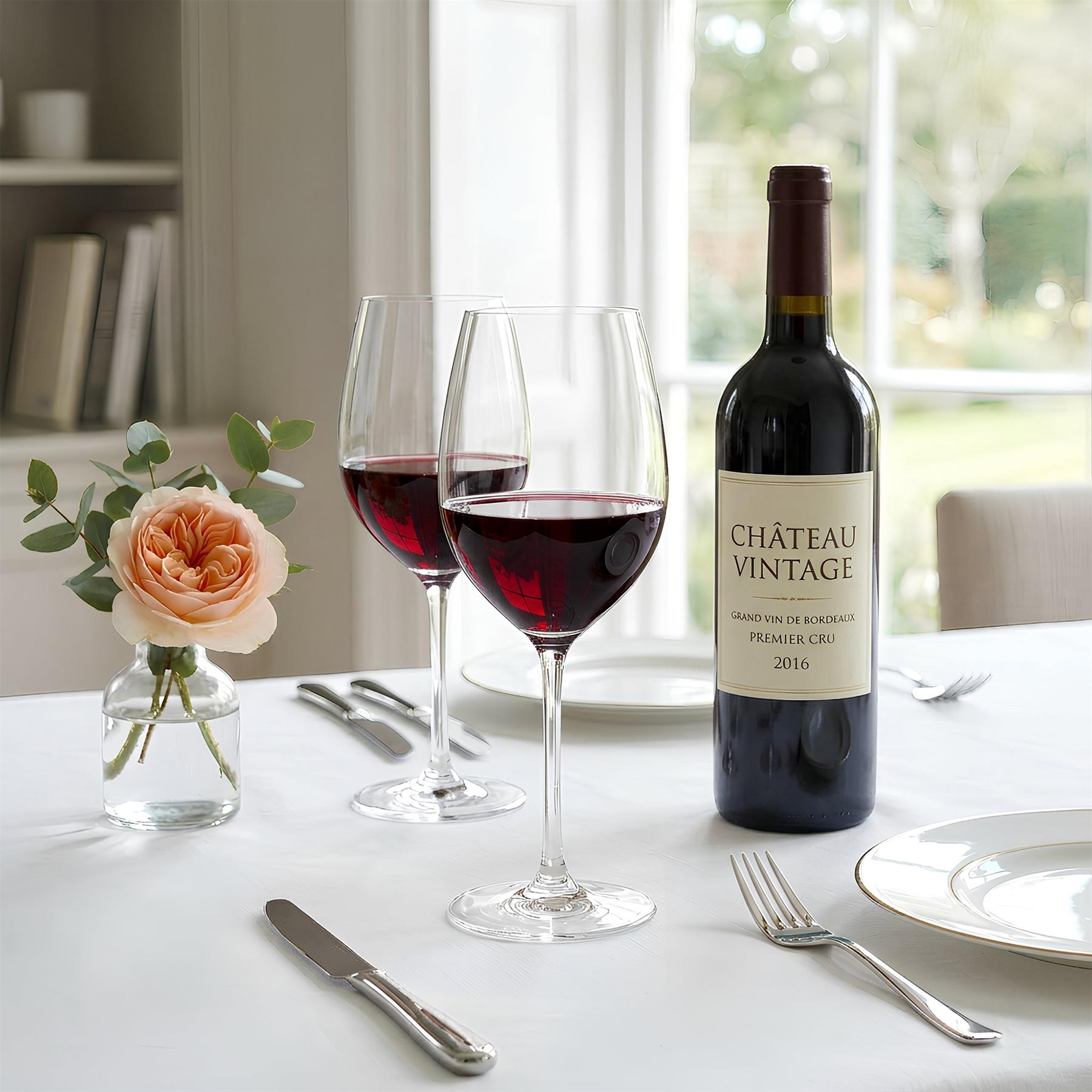 650ml Mayfair Crystal Red Wine Glasses - Pack of 6