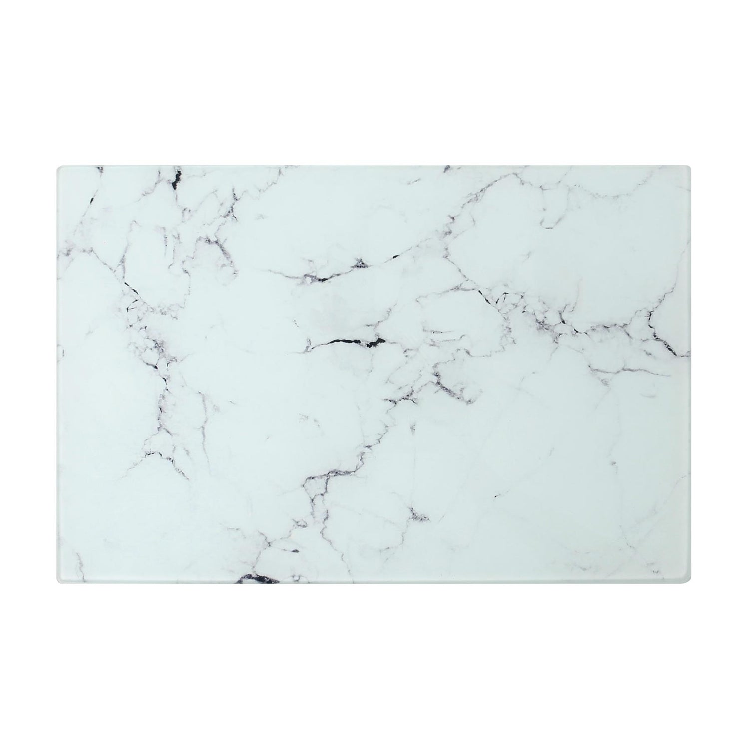 Rectangle Glass Chopping Board - 30cm x 20cm - Marble