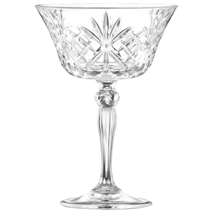 260ml Melodia Glass Champagne Saucers - Pack of Six