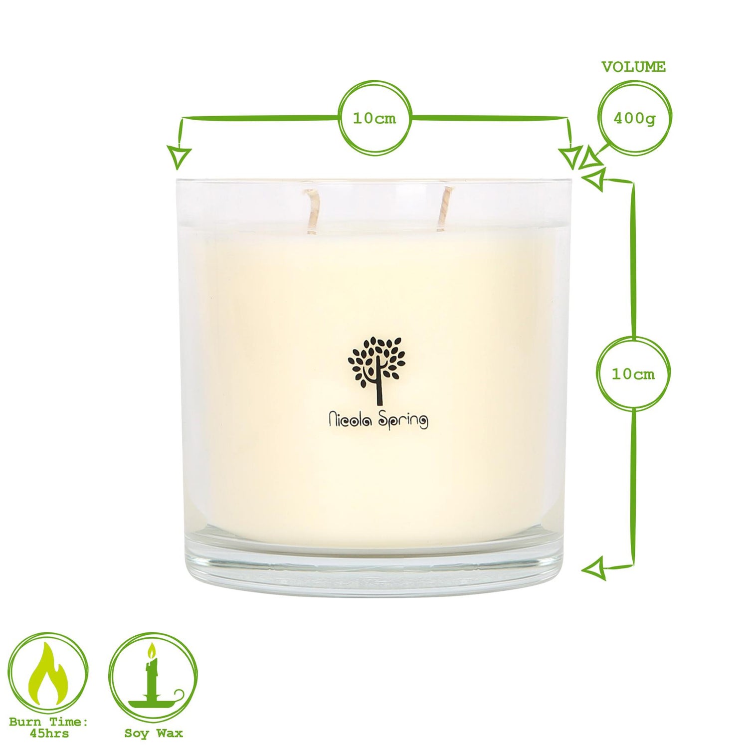 Soy Wax Scented Candle - 400g - Sage Retreat