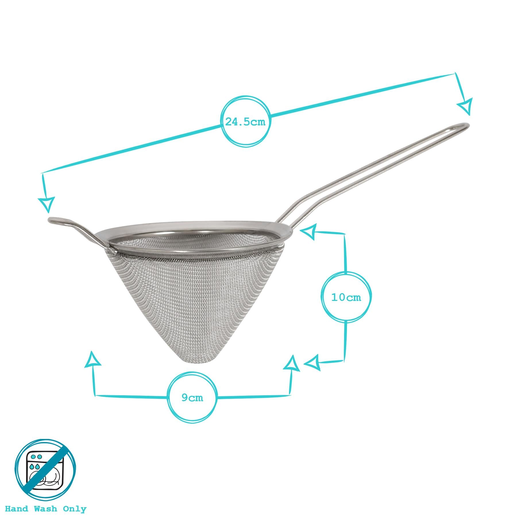 Stainless Steel Conical Strainer - 10cm