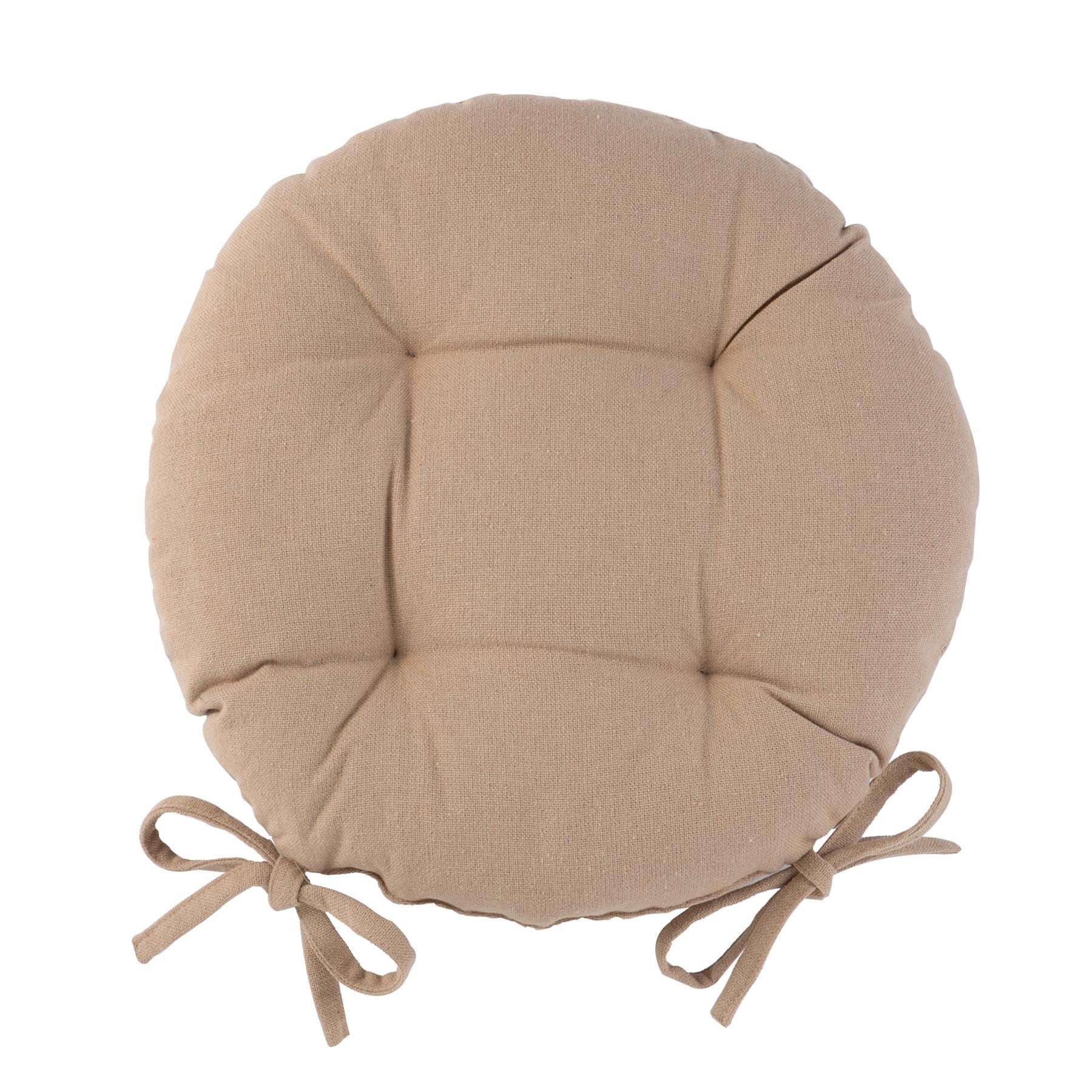 40cm Round Cotton Garden Seat Pad - By Harbour Housewares | Rinkit.com.au