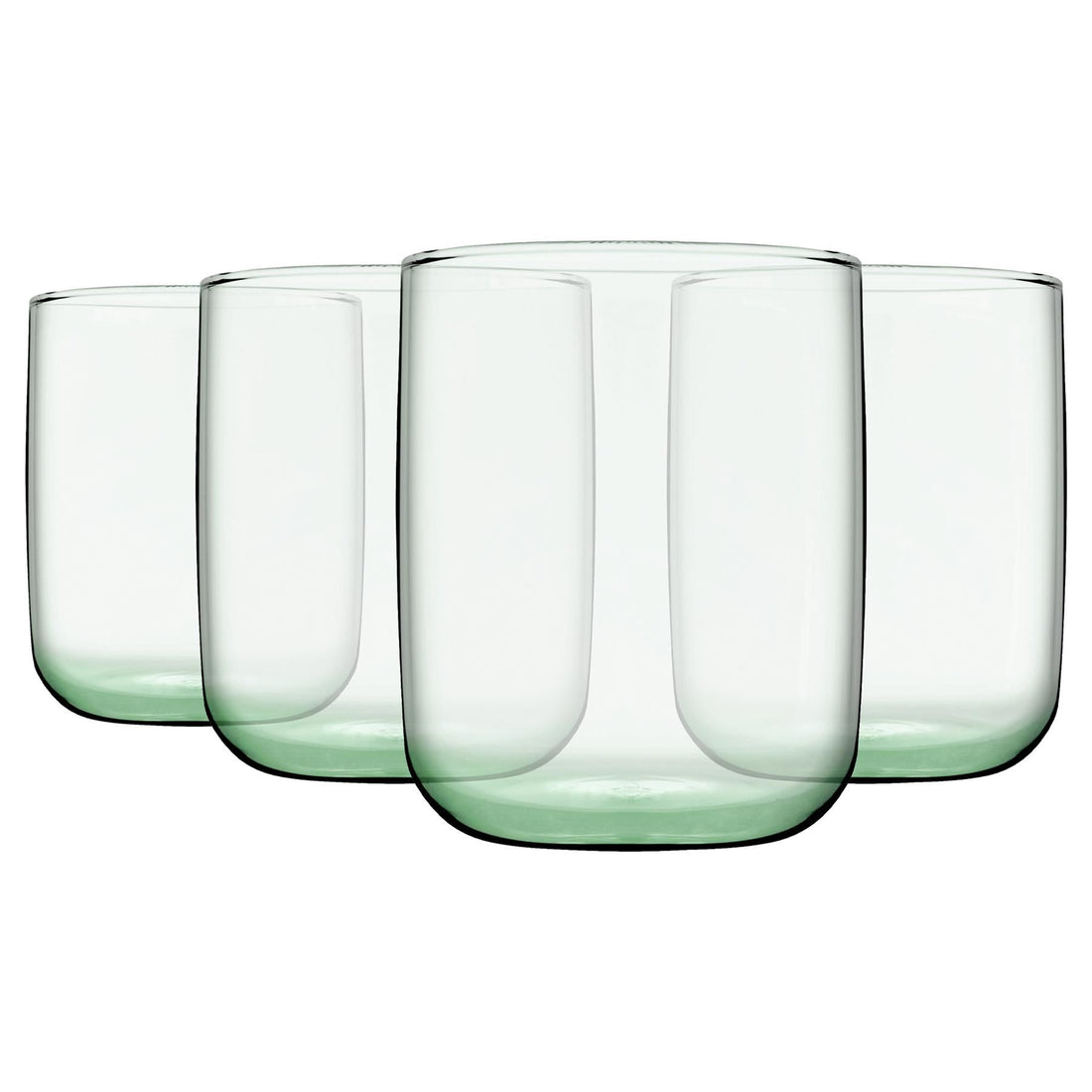 280ml Aware Iconic Recycled Glass Tumblers - Green - Pack of 4 - By Pasabahce