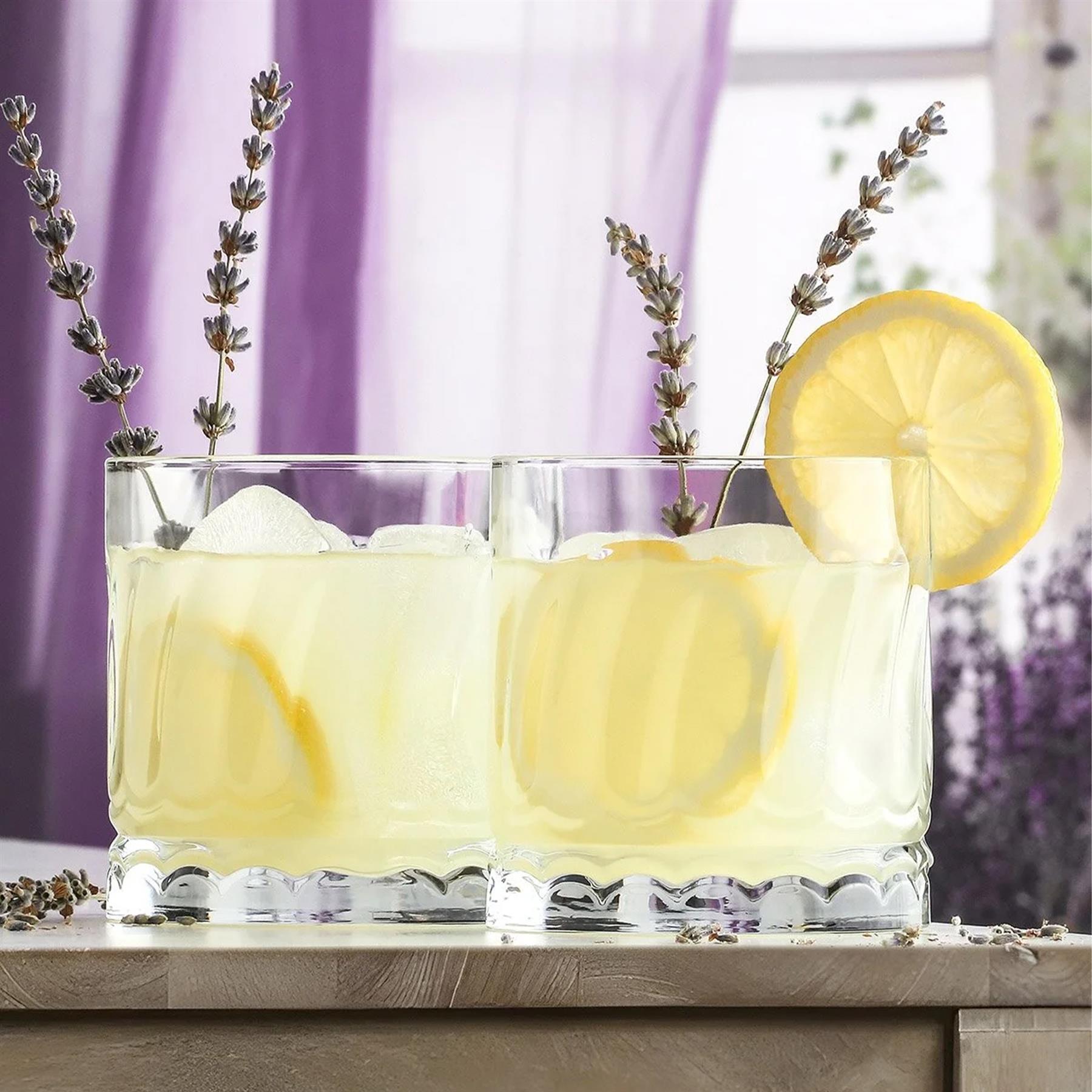 12 Piece Wave Glass Tumbler Set