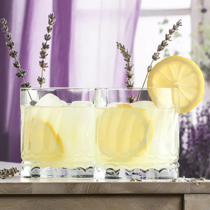 12 Piece Wave Glass Tumbler Set