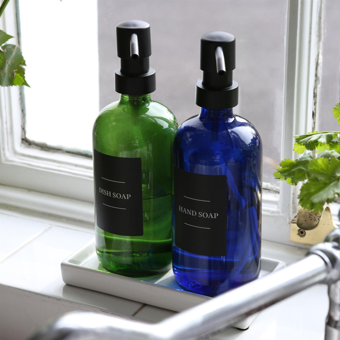 Black 24-Piece Soap Dispenser Label Sets - Pack of 3