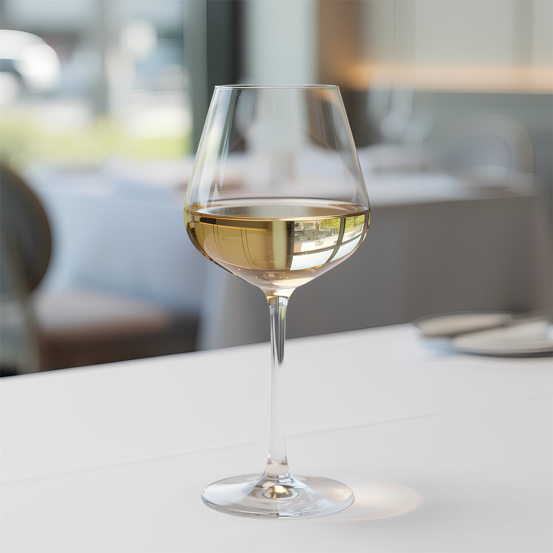 500ml Knightsbridge Crystal White Wine Glasses - Pack of 6