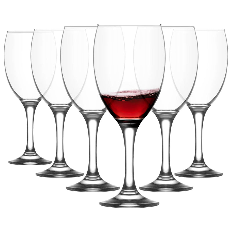 590ml Empire Red Wine Glasses - Pack of 6 - By LAV