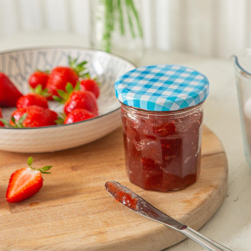 250ml Glass Jam Jars with Lids - Pack of 6 - By Argon Tableware