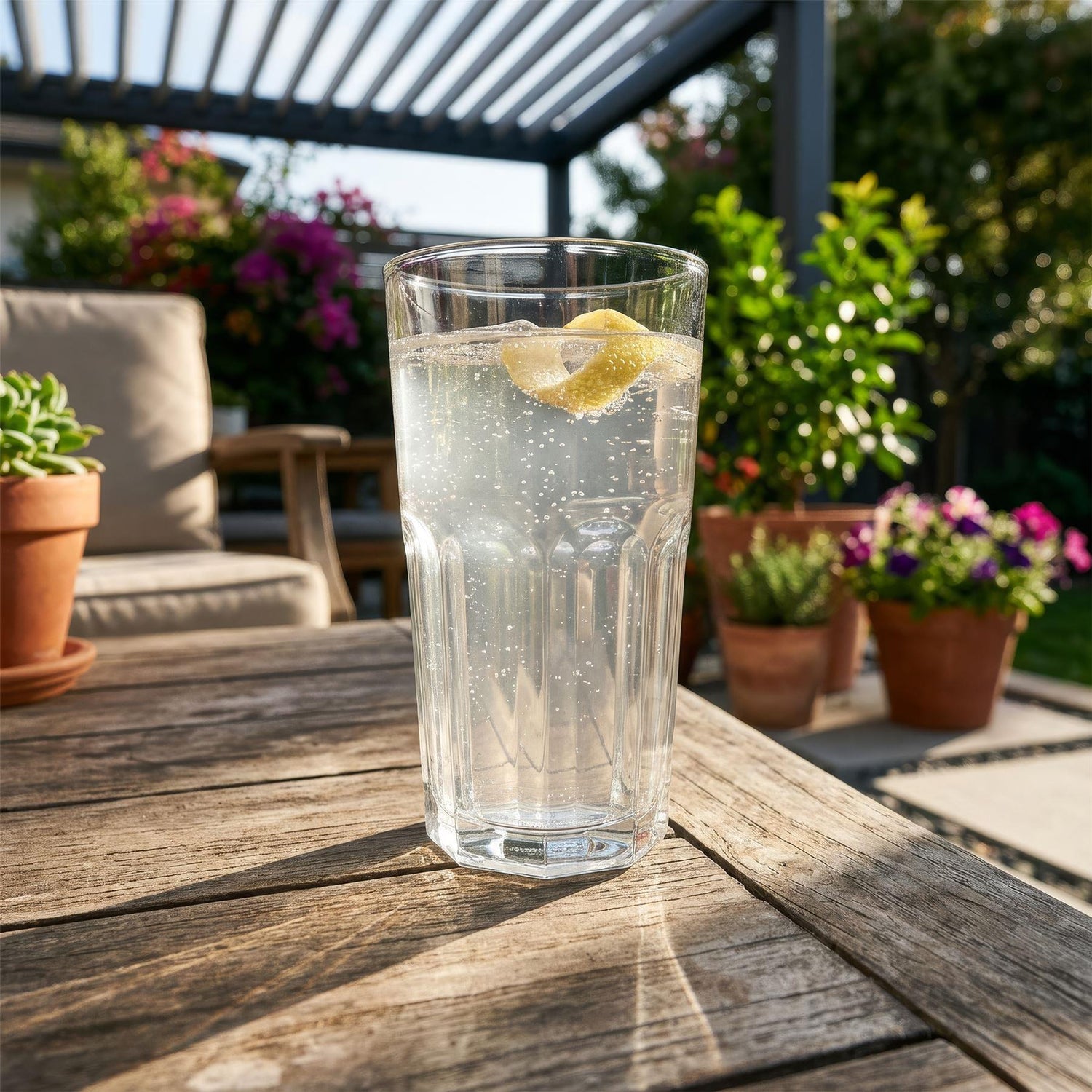 400ml Panelled Highball Glasses - Pack of 6