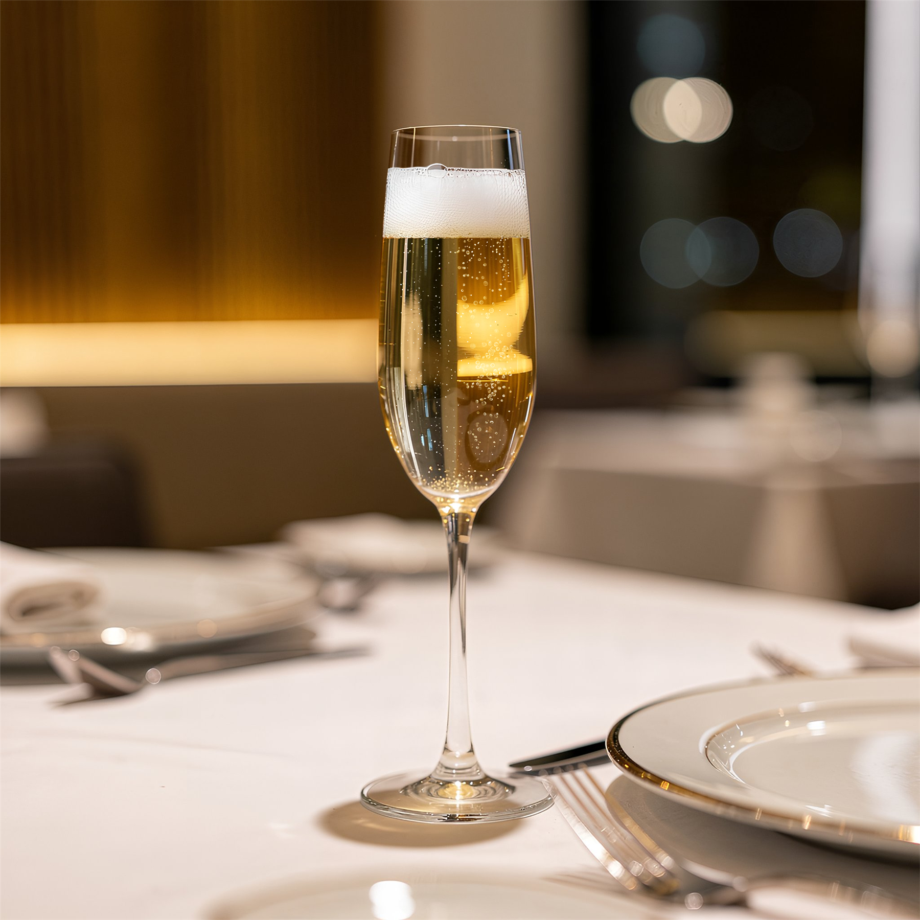 210ml Mayfair Crystal Champagne Flutes - Pack of 6