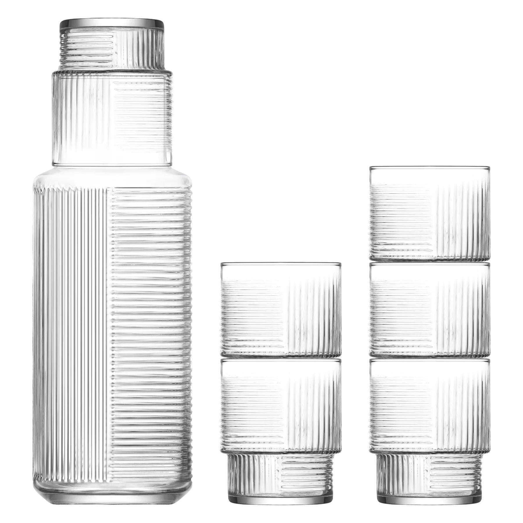 7 Piece 1.2 Litre Helen Glass Carafe & Tumblers Set | Rinkit.com.au ...