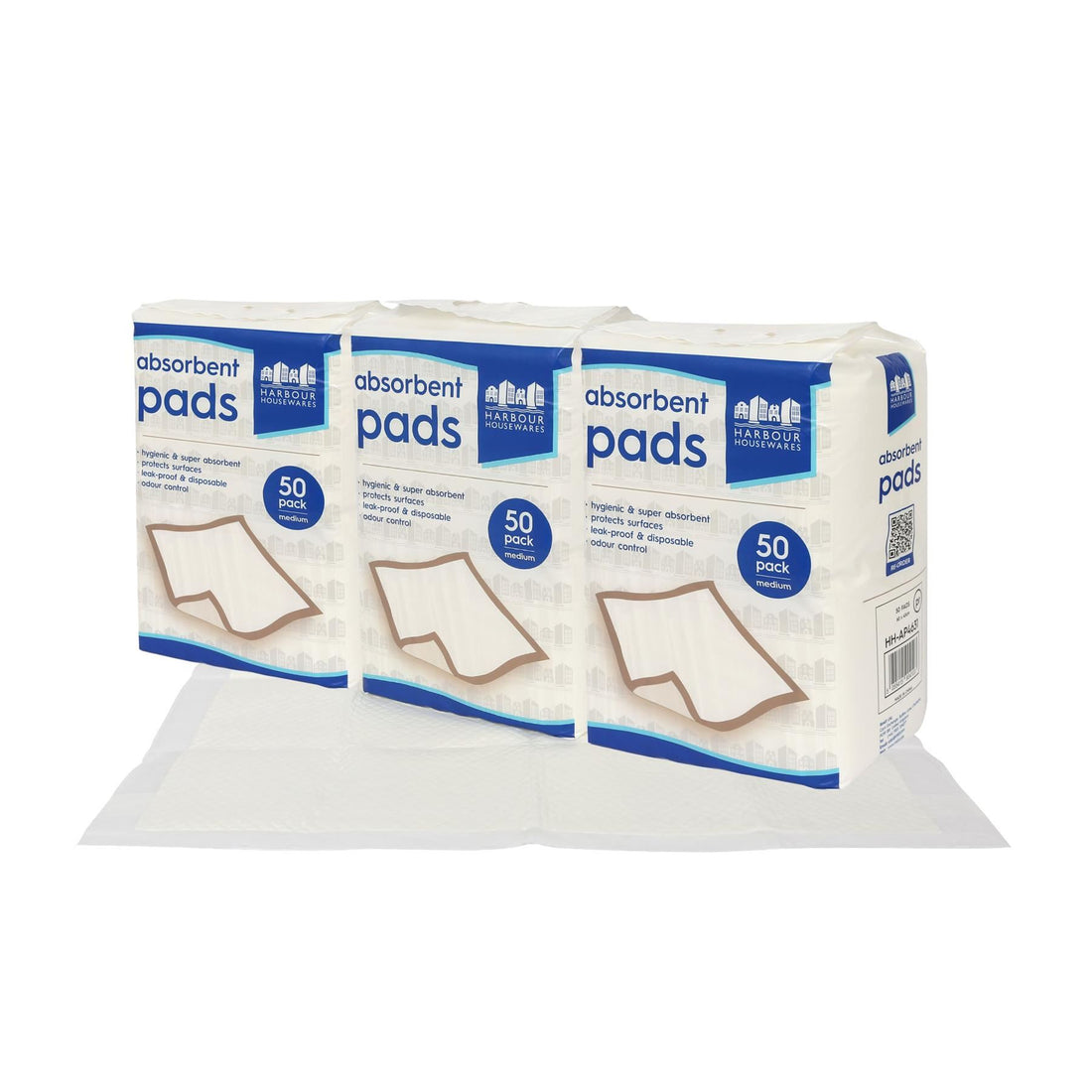 Disposable Incontinence Bed Pads - 45cm x 60cm - Pack of 150 - By Harbour Housewares