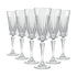 210ml Timeless Crystal Glass Champagne Flutes - Pack of 6