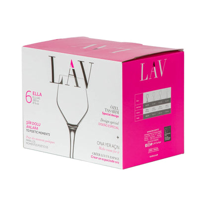 260ml Ella White Wine Glasses - Pack of Six