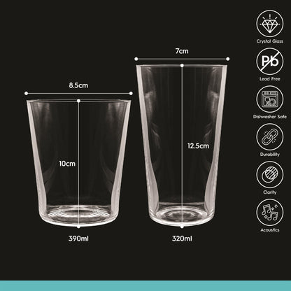12 Piece Hoxton Crystal Tumbler Set
