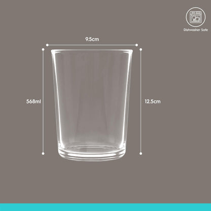 568ml (20oz) Islington Pint Beer Glasses - Pack of 24