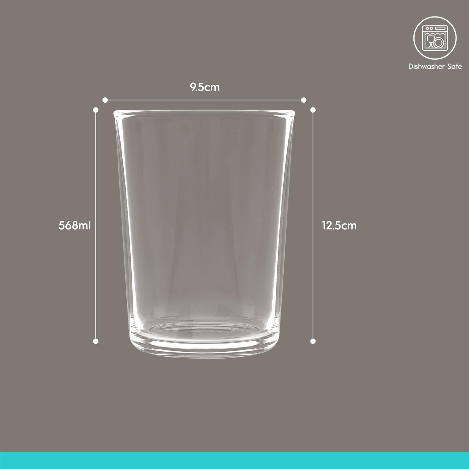 568ml (20oz) Islington Pint Beer Glasses - Pack of 6