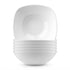 Square Opalware Snack Bowls - 13.5cm - White - Pack of 6